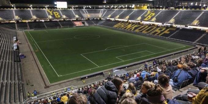 Beim Public Viewing im Wankdorf waren rund 4000 YB-Fans anwesend. bsc young boys