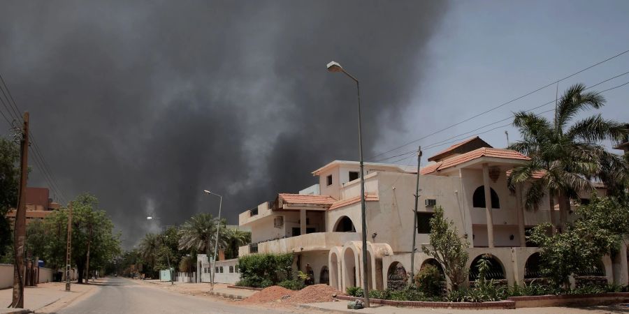 Rauch über der sudanesischen Hauptstadt Khartum.