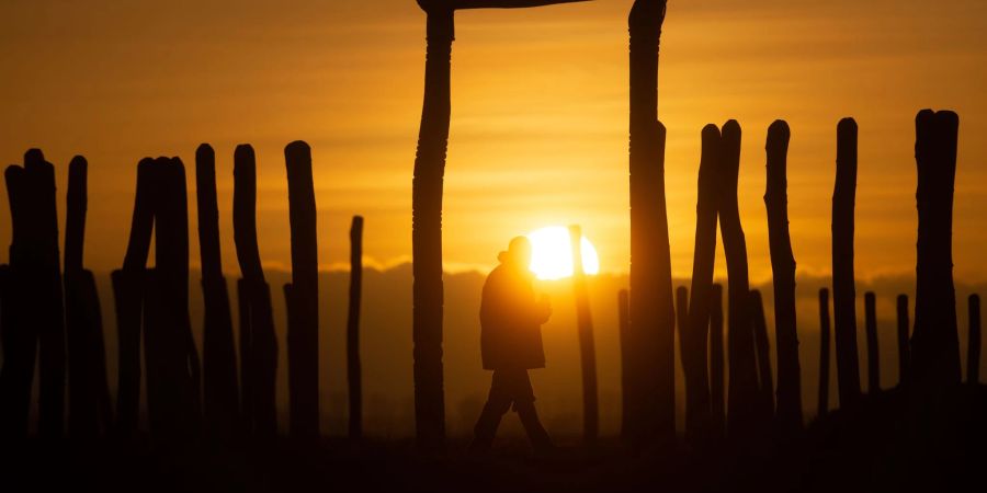 Das Ringheiligtum bei Pömmelte gilt als das «deutsche Stonehenge» - die Kreisgrabenanlage ist eine Rekonstruktion eines Ritualortes, der vor Tausenden Jahren genutzt wurde.