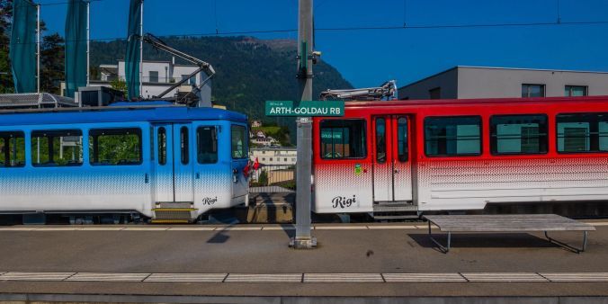 Startpunkt Bahnhof Arth-Goldau.
