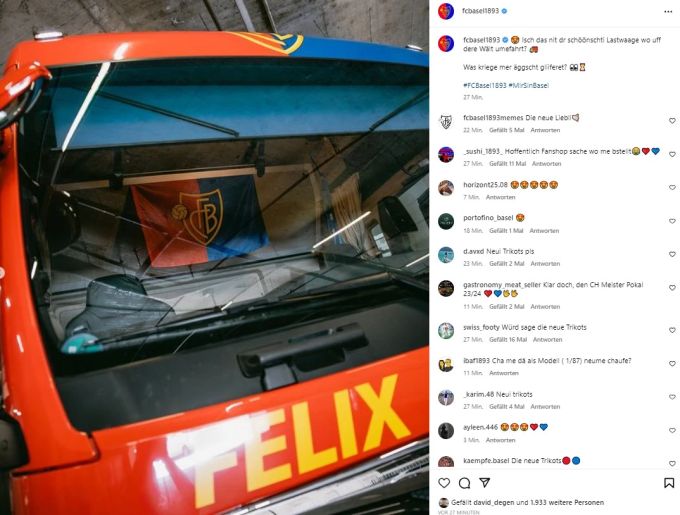 Rotblau soviel das Herz begehrt. FC Basel