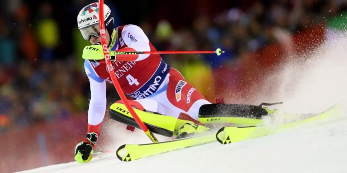Daniel Yule in Madonna di Campiglio. Daniel Yule
