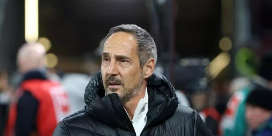 Eintracht-Trainer Adi Hütter sucht mit seinem Team einen Weg aus der Krise. Foto: Thomas Frey/dpa