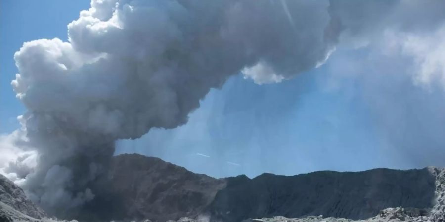 Vulkanausbruch auf White Island in Neuseeland