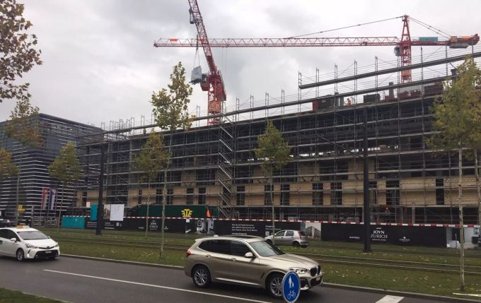 Das Joyn-Hotel befindet sich momentan noch im Rohbau. Hotel Baustelle