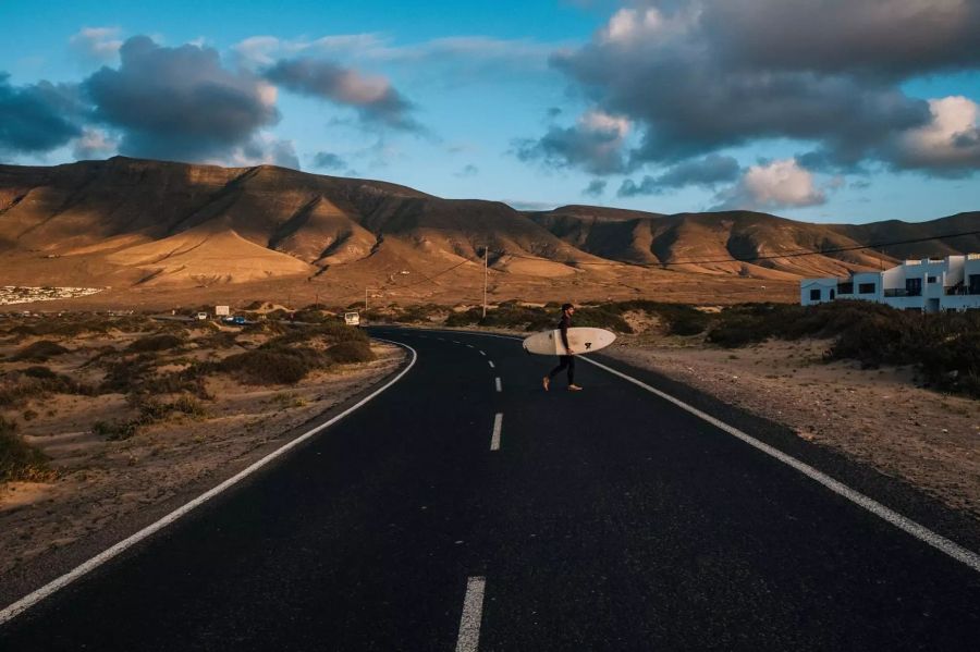 Surfer auf Lanzarote