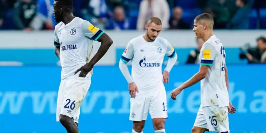 Die Schalker wollen die Niederlage in Hoffenheim schnell abhaken. Foto: Uwe Anspach/dpa