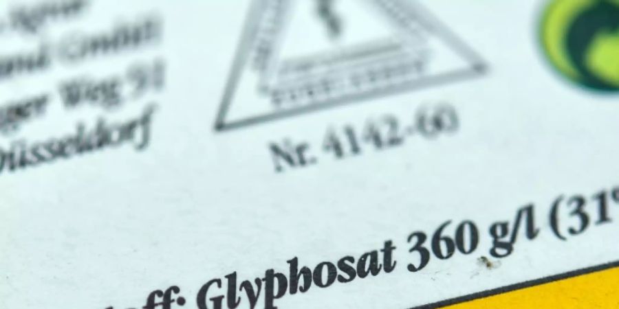 Verpackung eines Unkrautvernichtungsmittels mit Glyphosat