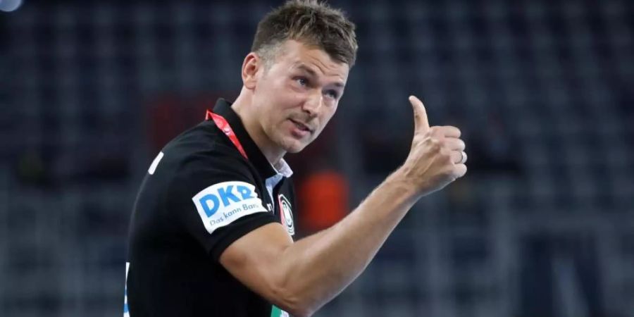 Schaut der Handball-EM optimistisch entgegen: Bundestrainer Christian Prokop. Foto: Damir SENCAR/HINA/dpa