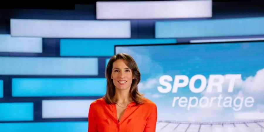 Andrea Petkovic moderiert die ZDF-Sportreportage. Foto: Torsten Silz/ZDF/dpa