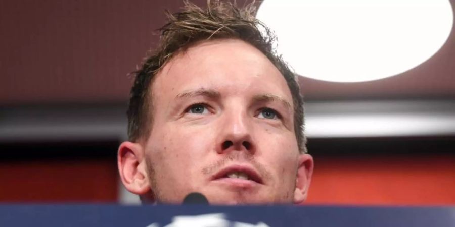 Will mit Leipzig den Achtelfinal-Einzug in der Königsklasse perfekt machen: RB-Coach Julian Nagelsmann. Foto: Hendrik Schmidt/dpa-Zentralbild/dpa