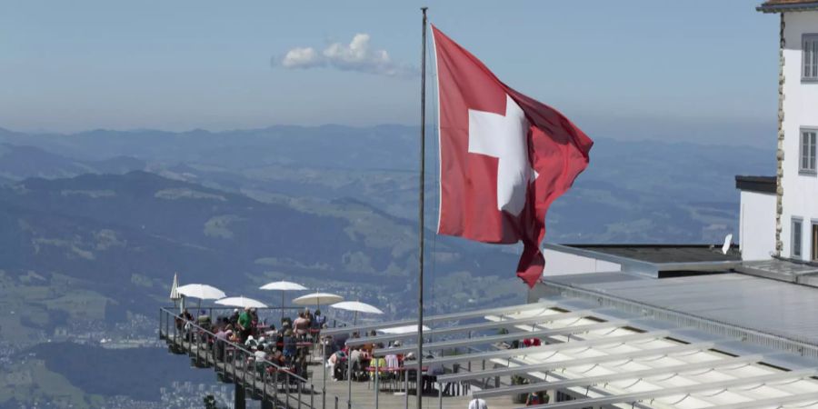 auswanderung schweiz flagge