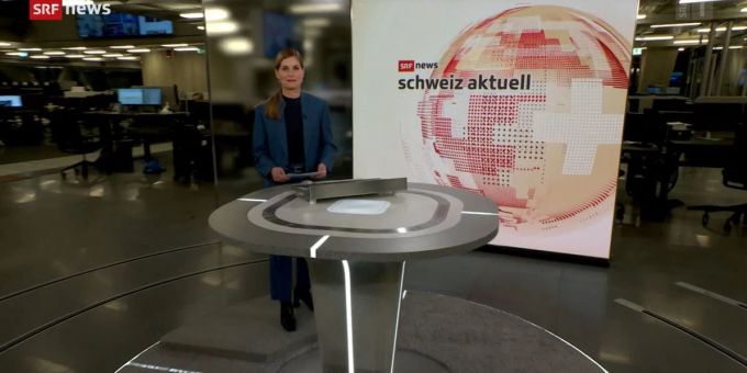 «Schweiz aktuell» wird aus einer offenen Moderationsfläche gesendet. srf