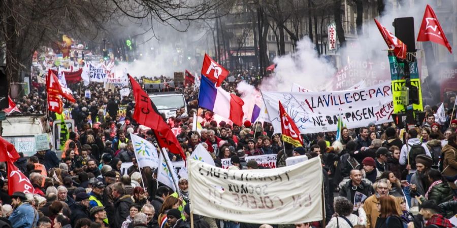 Generalstreik Rentenreform Frankreich