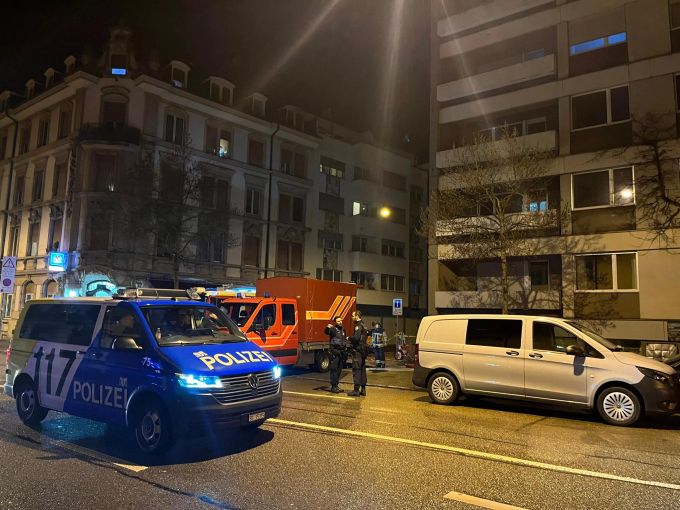 Auch die Polizei war bei dem Brand vor Ort im Einsatz. Polizei