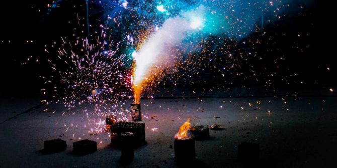 Feuerwerk Boden