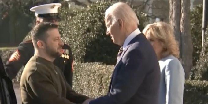 Kriegsgespräche - US-Präsident Biden begrüsst Selenskyj im Weissen Haus