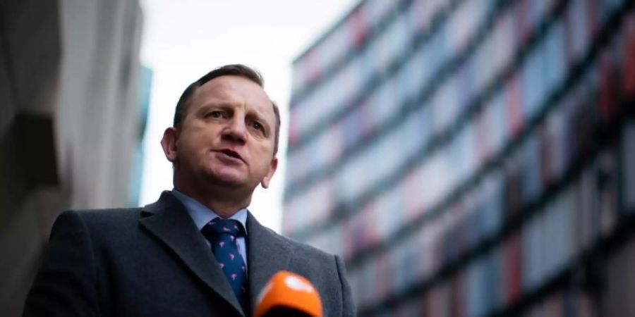 Daniel Stoten, Kriminalhauptkommissar, vor dem Staatsgerichtshof «Old Bailey» in London. Foto: Aaron Chown/PA Wire/dpa