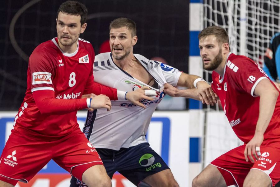 Die Schweizer Handball-Nati im Einsatz an der WM in Ägypten.