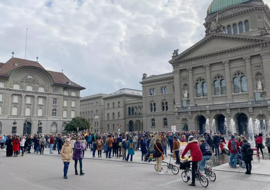 Coronavirus Demonstration Bundeshaus bern