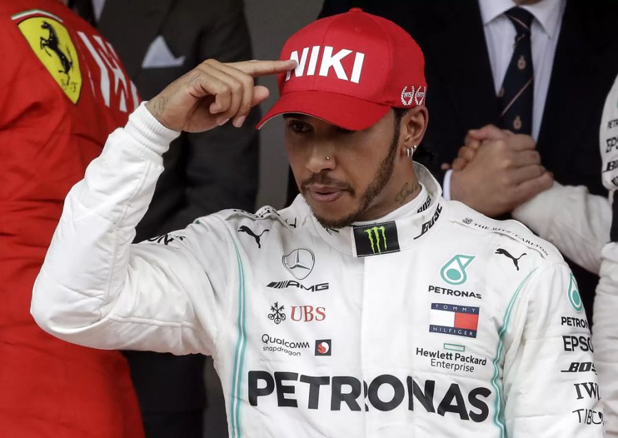 Lewis Hamilton zollte dem verstorbenen Lauda beim Monaco-GP 2019 Tribut.