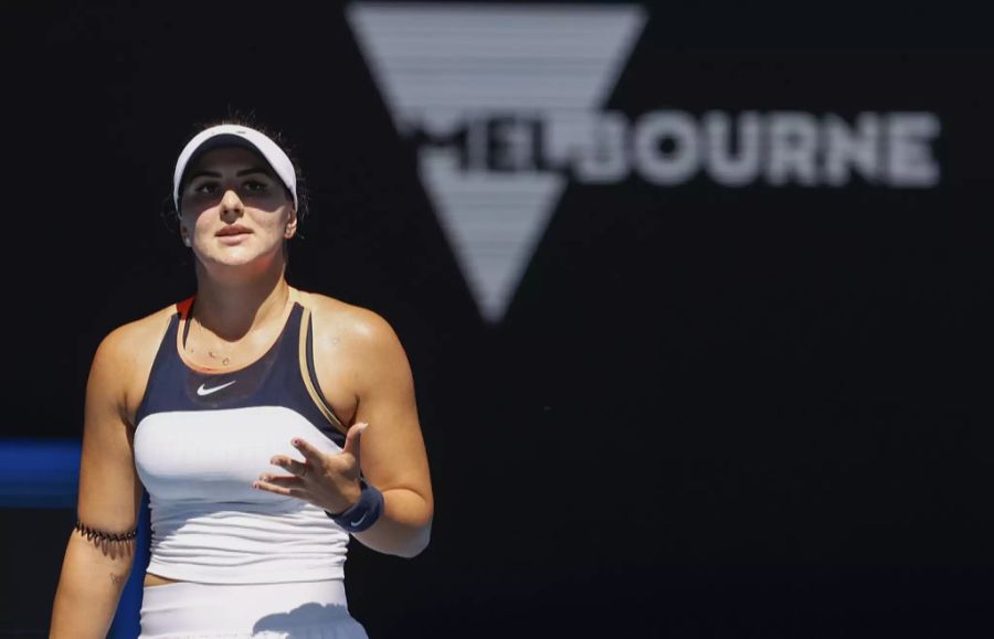 Auch ausgeschieden: Titel-Verteidigerin Bianca Andreescu (20).