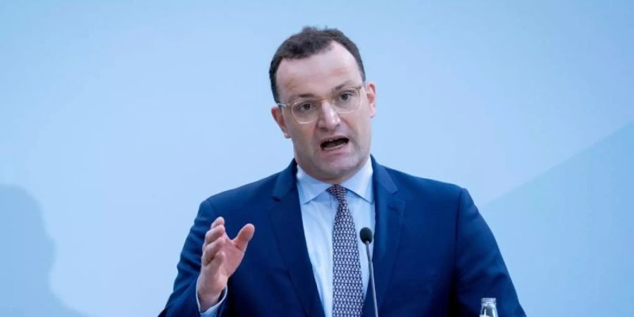 Bundesgesundheitsminister Jens Spahn bei der Pressekonferenz zur Impfstrategie der Bundesregierung. Foto: Kay Nietfeld/dpa