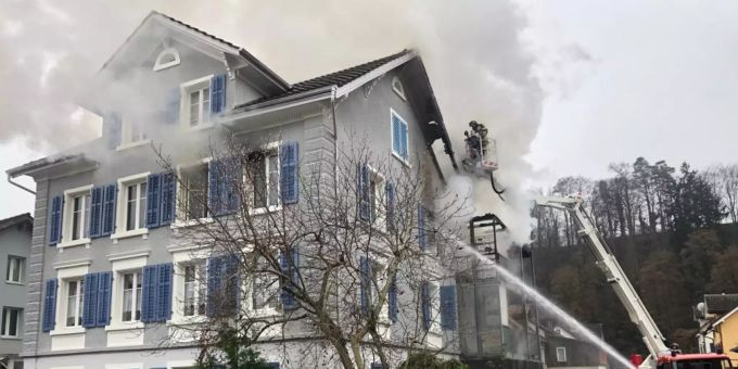 In Rheineck SG hat es in einem Haus gebrannt. Rheineck SG