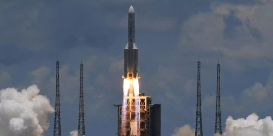 Der Raketenstart in Hainan im Juli
