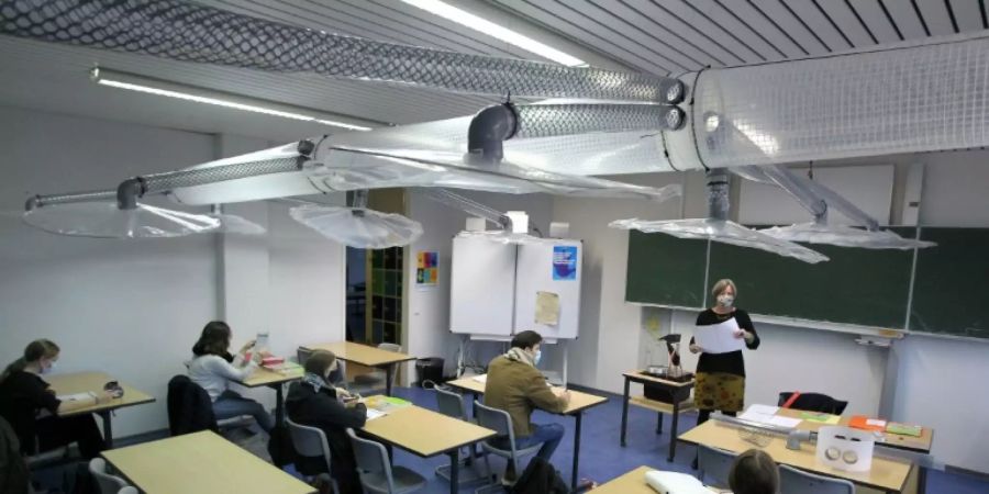Lüftungsanlage in einer Schule in Mainz