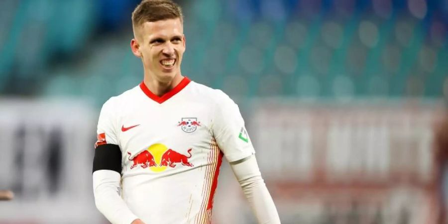 Hat mit RB Leipzig die Tabellenspitze im Blick: Dani Olmo. Foto: Jan Woitas/dpa-Zentralbild/dpa