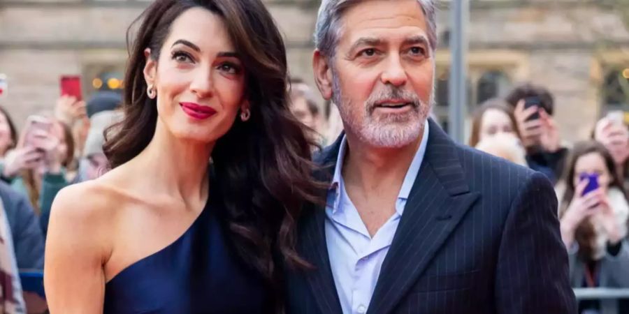 George Clooney und seine Amal.