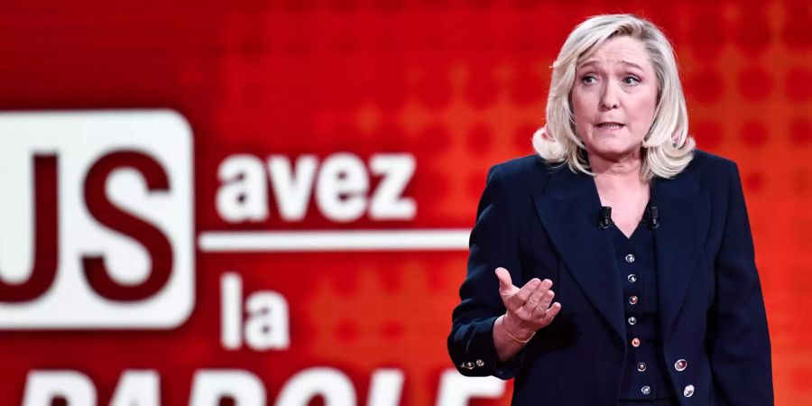 TV-Debatte zwischen Le Pen und Darmanin