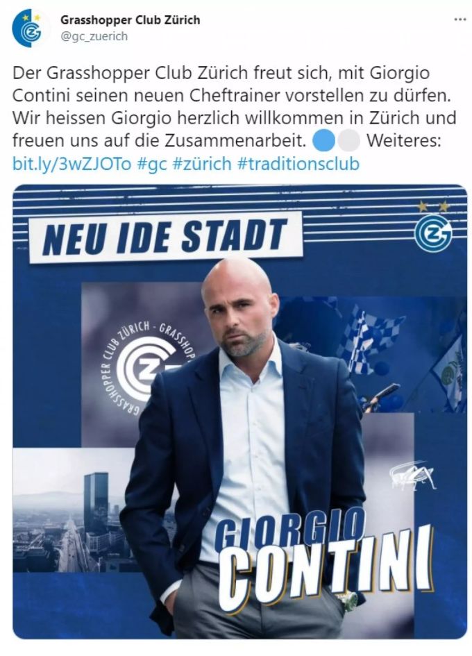 «Neu ide Stadt»: GC holt Giorgio Contini. GC