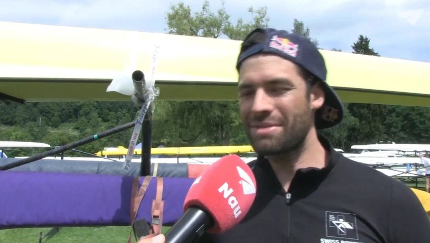 Mario Gyr vor der grossen Lucerne Regatta