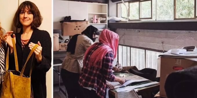 Olivia Guler gibt Flüchtlingen auf Lesbos neue Perspektiven. bagforeveryone