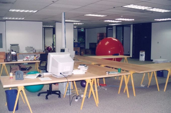 So sah das Büro von Google in 1998 aus. Google