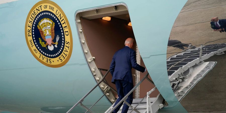 US-Präsident Joe Biden hat sich nicht bei seiner an Corona erkrankten Ehefrau Jill angesteckt und reist mit der Air Force One nach Neu-Delhi.