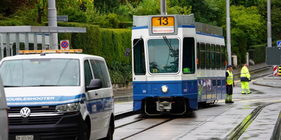 Tram Zürich entgleist