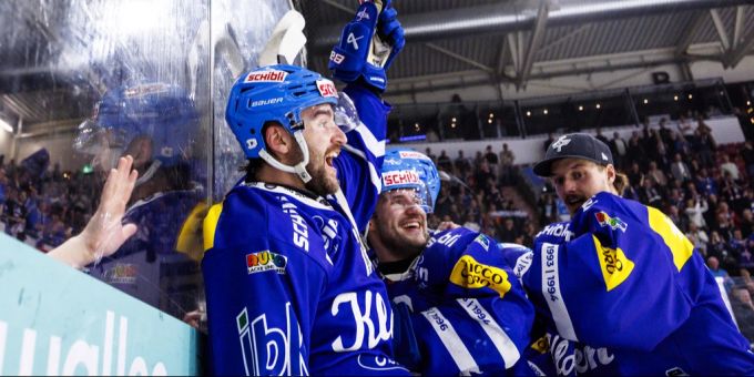 Der EHC Kloten hat es als letztes Team in die Playoffs geschafft. national league