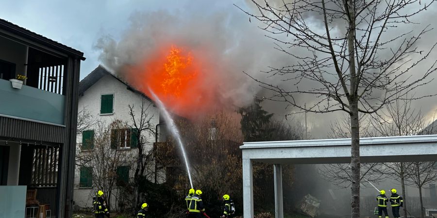 Hausbrand in Erlinsbach