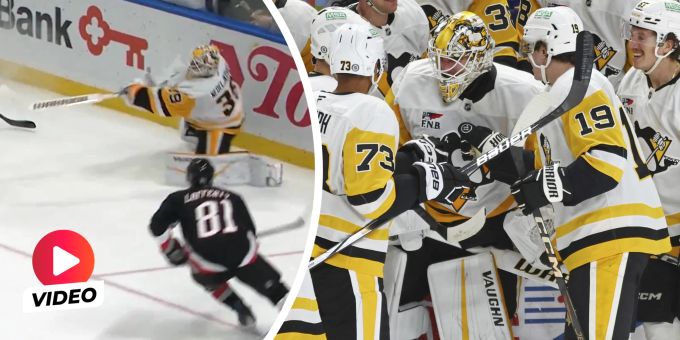 Tor und Assist! - Penguins-Torwart Nedeljkovic schreibt NHL-Geschichte