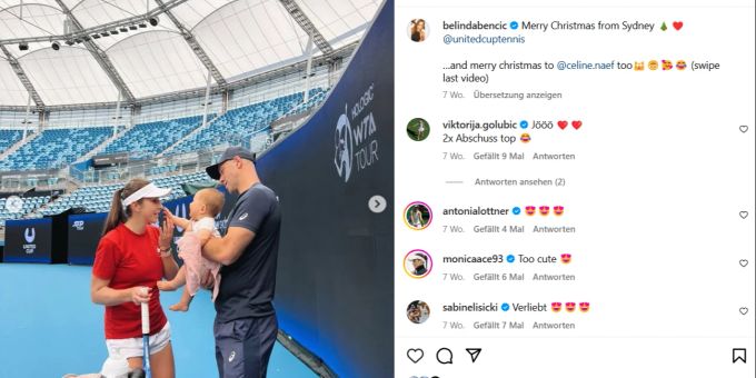 Tochter Bella hat das Leben von Belinda Bencic und ihrem Freund massgeblich verändert. Belinda Bencic