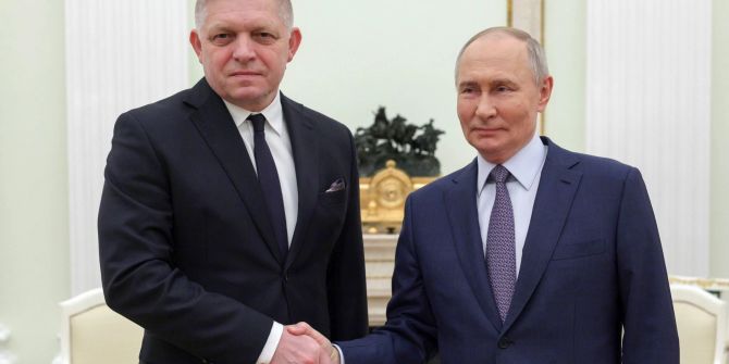 Premier Robert Fico und Kremlchef Wladimir Putin