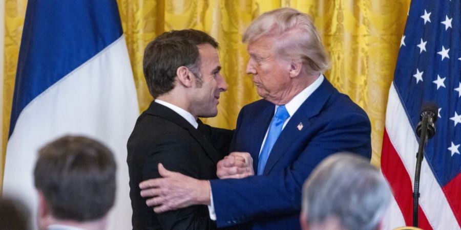 Macron Trump europäische Friedenstruppen