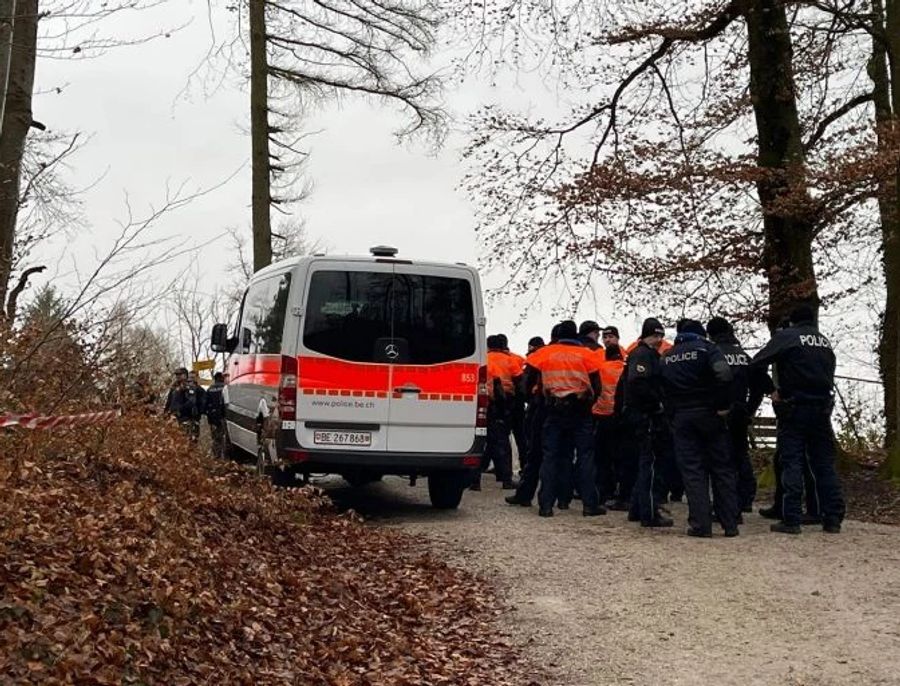 Rund 60 Polizisten suchten den Wald ab.