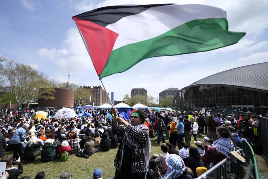 In den USA kommt es landauf, landab zu Protestaktionen wegen Palästina.