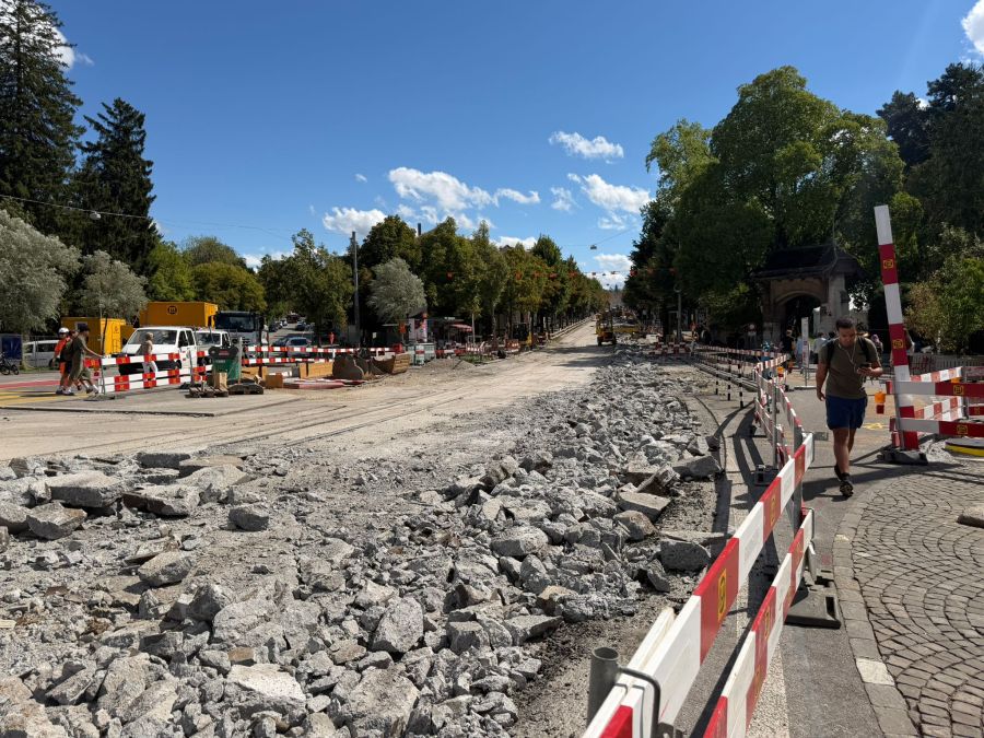 Im Berner Kirchenfeld-Quartier gibt es derzeit eine grosse Baustelle.