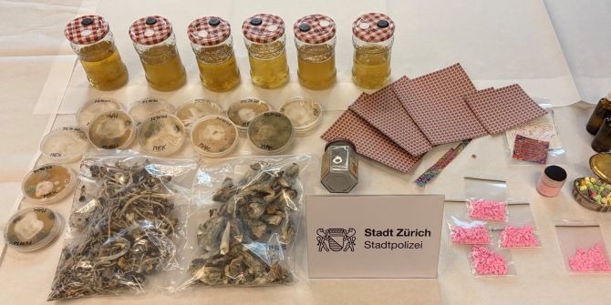 Sichergestellte Drogen