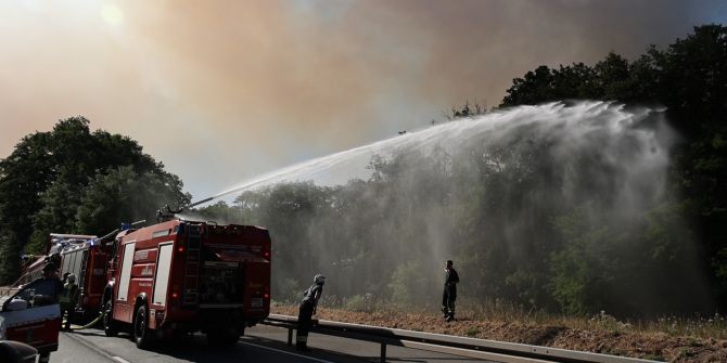Saarland Waldbrand
